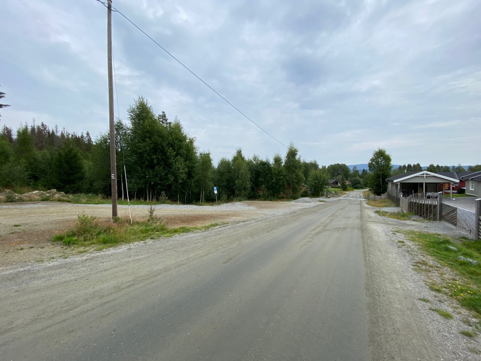 Rustad utfartsparkering var tom i dag