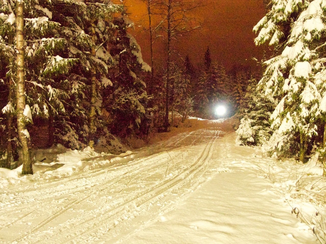 Sen kveld i Flisløypen