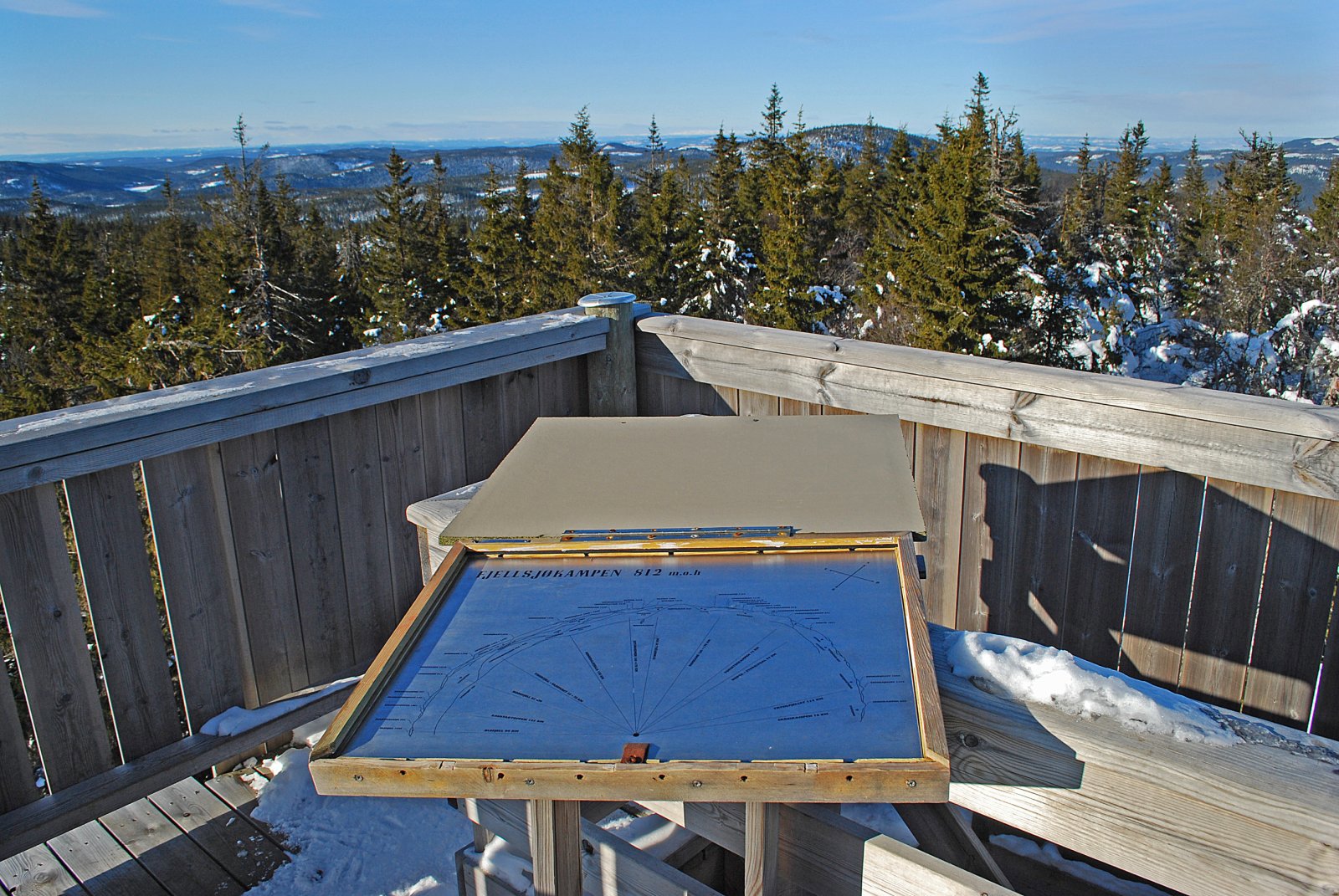 Sikteplate på Fjellsjøkampen