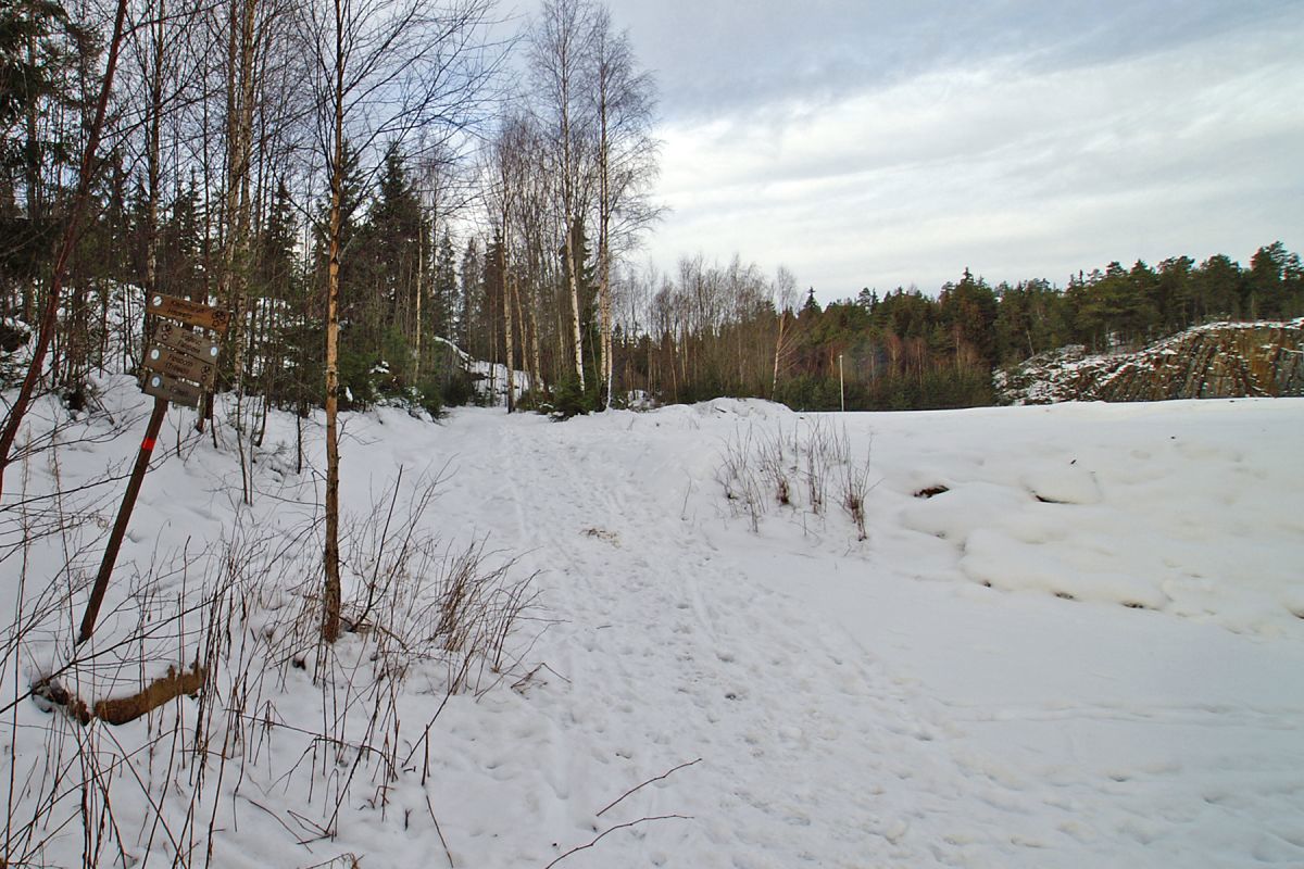 Siste stykket før motorveien