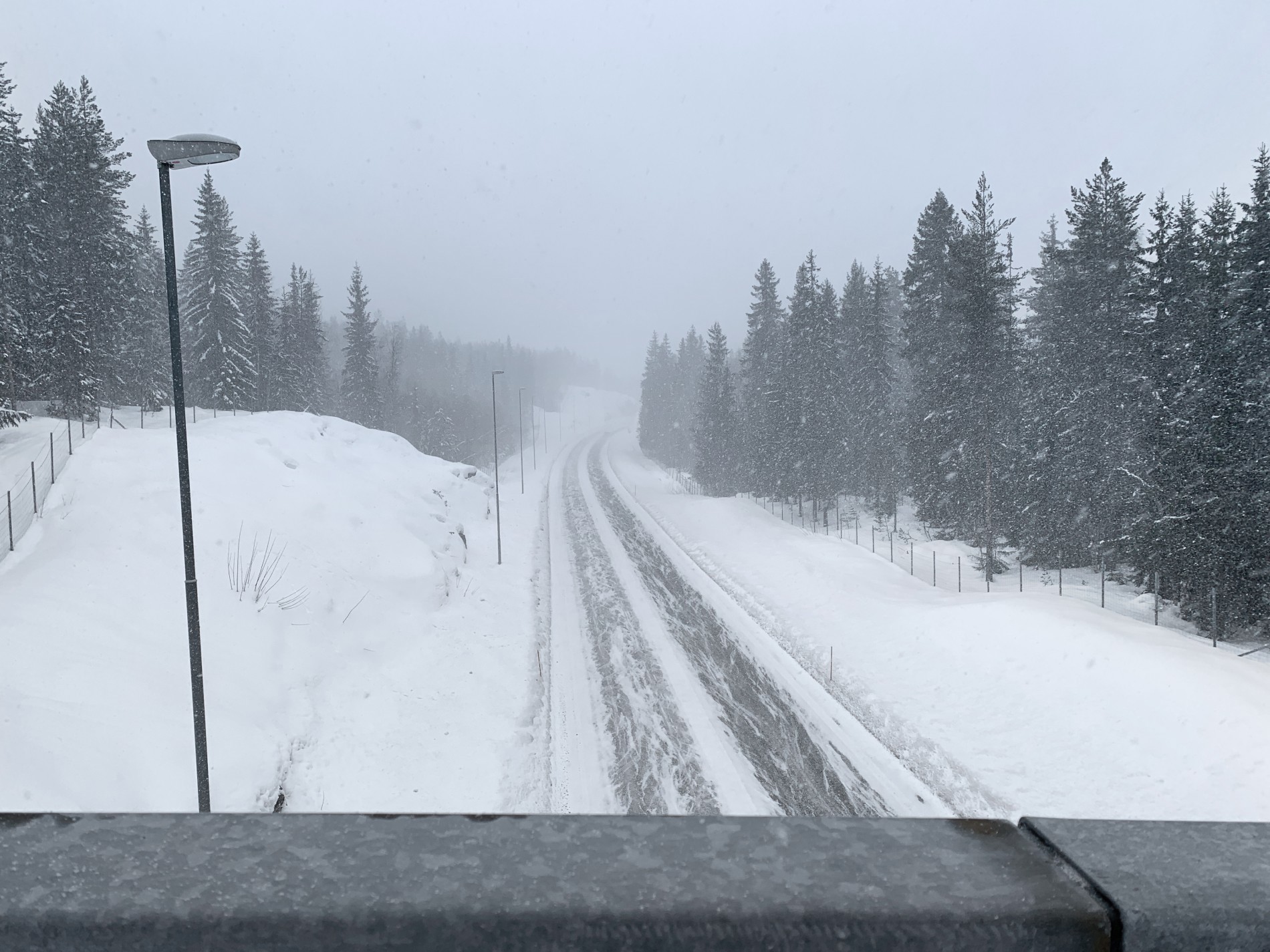 Skibroa over RV4 ved Stryken