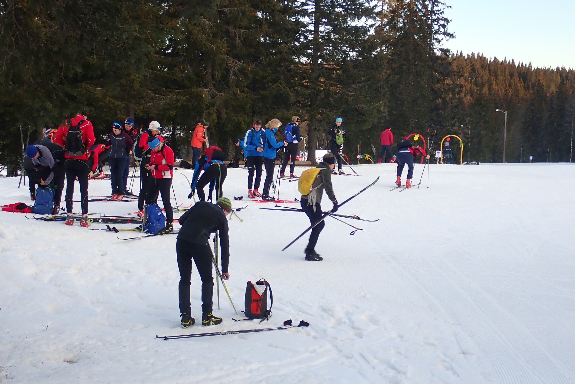 Skibussen er fremme på Ringkollen