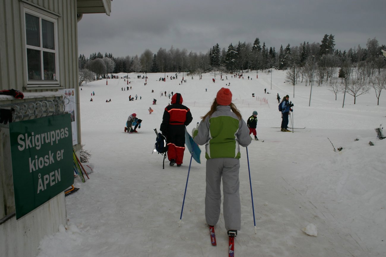 Skifolket strømmer til golfbanen
