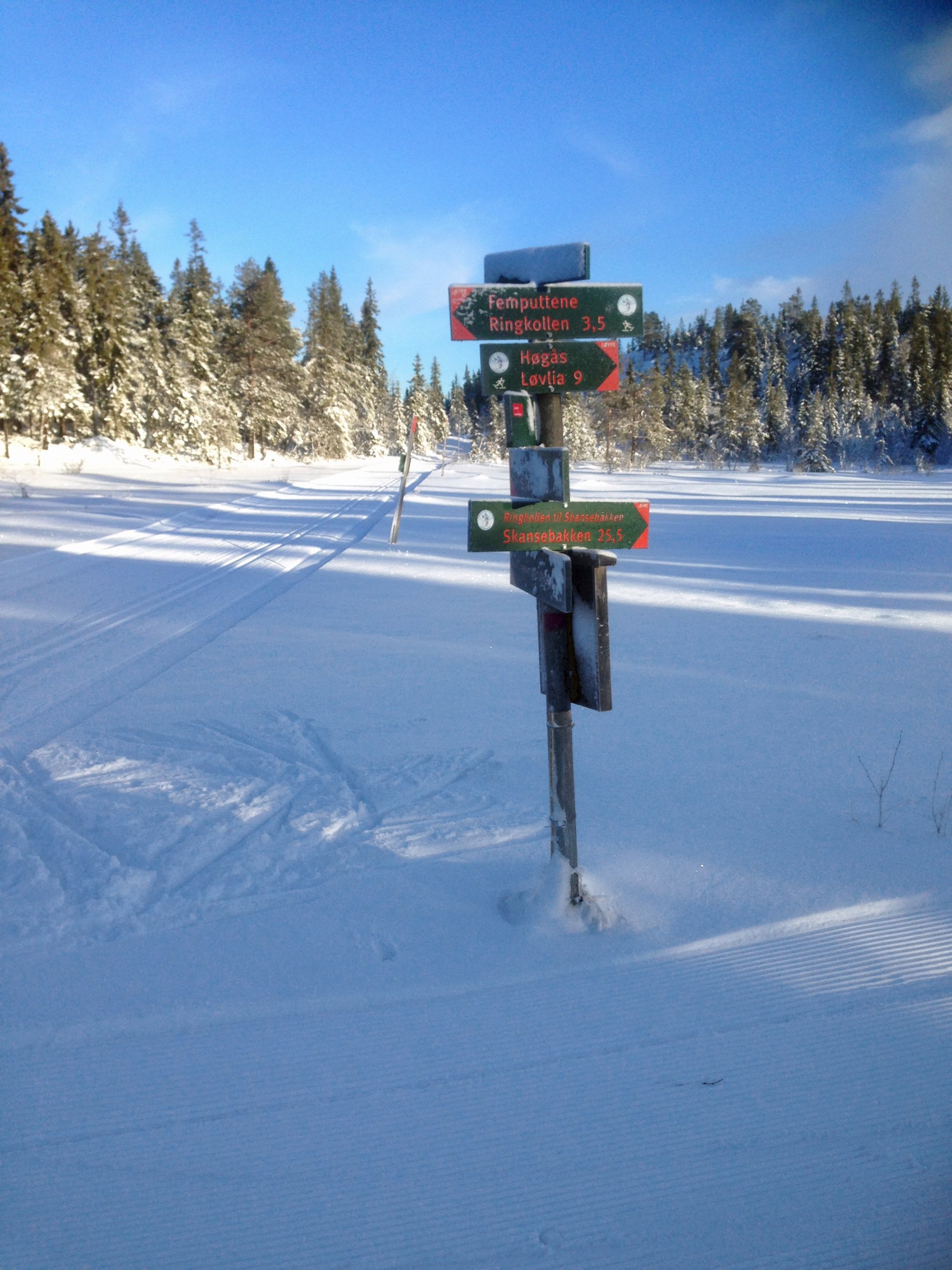 Skiføret tilbake på Ringkollen
