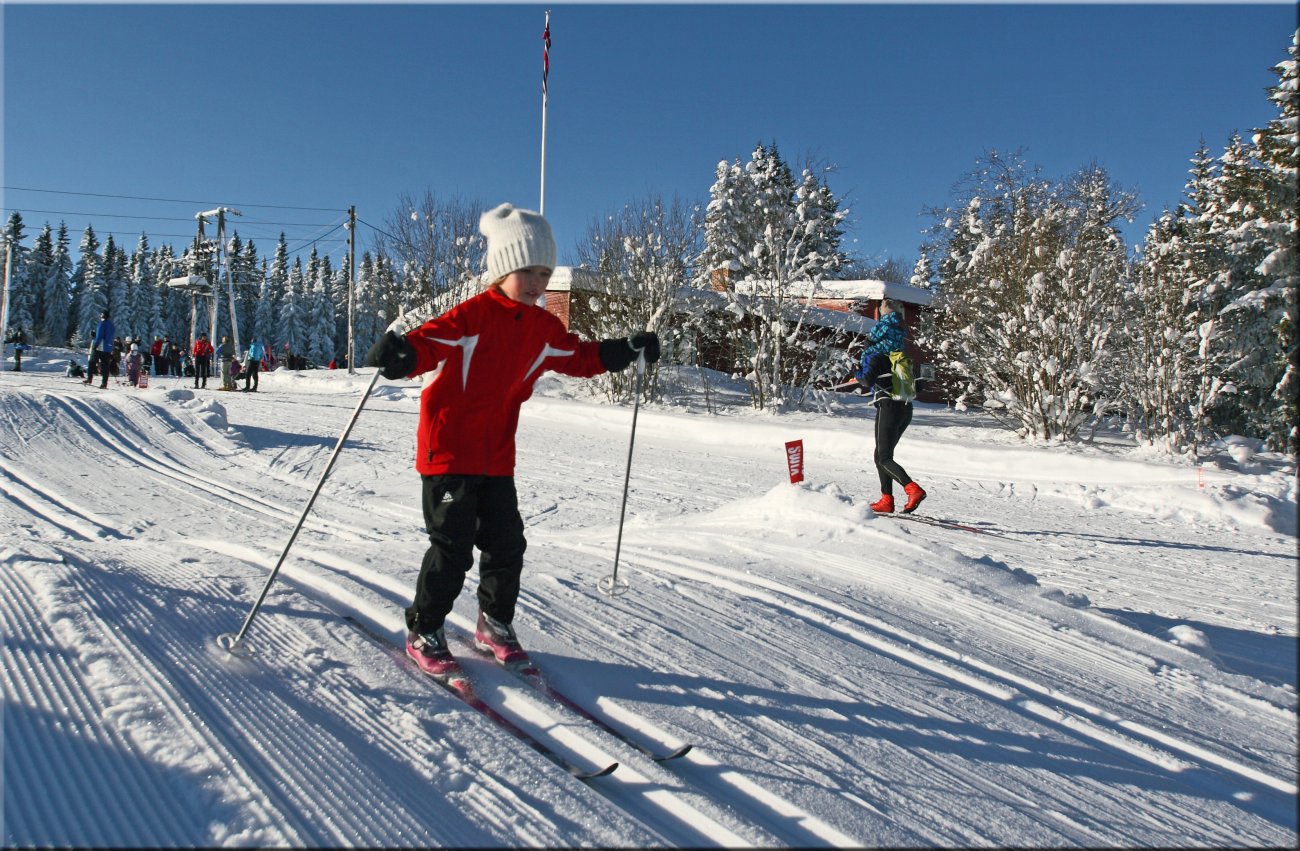 Skiglede på Skistua Gjøvik