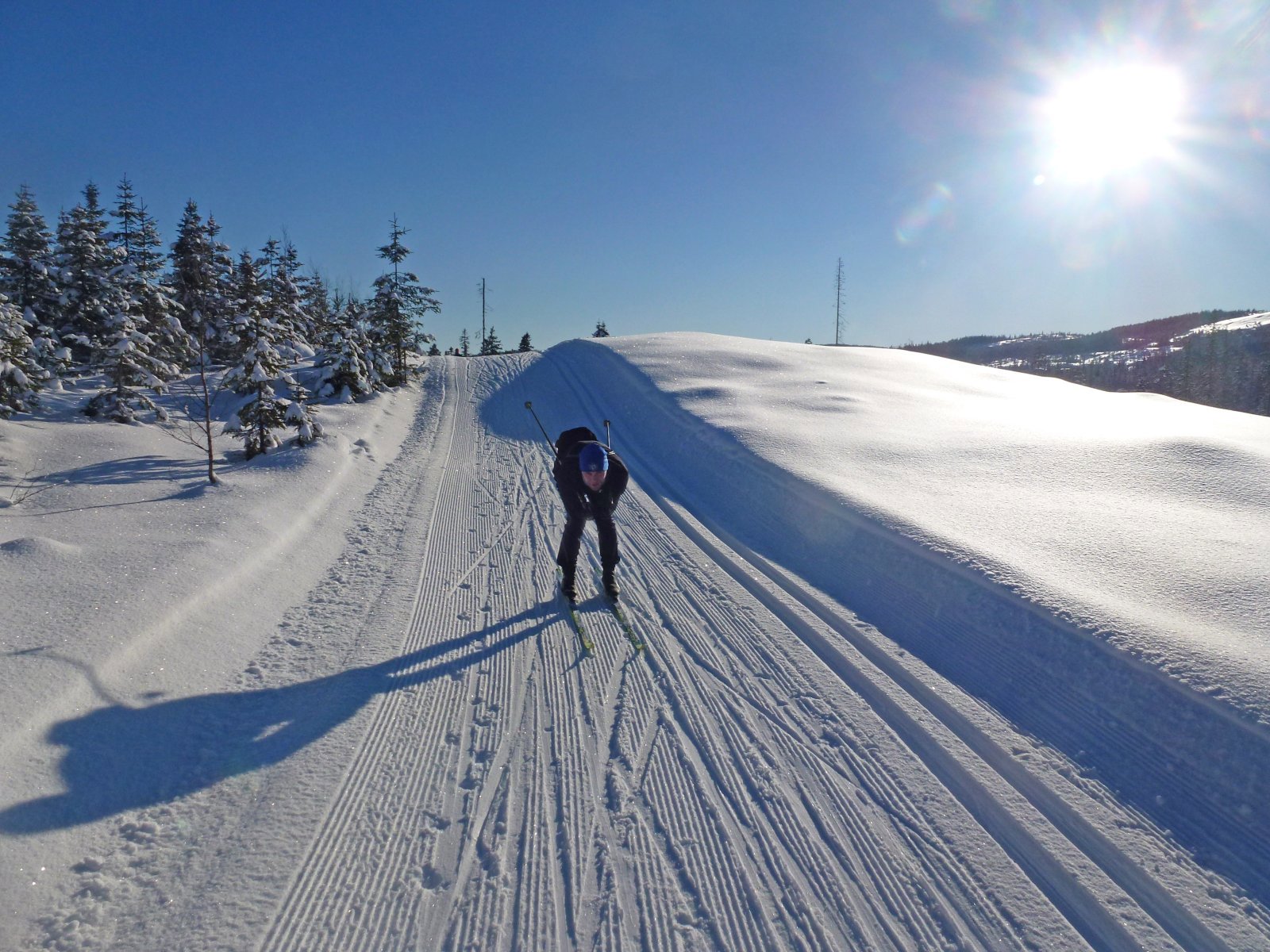 Skiløper over Høgmåsan