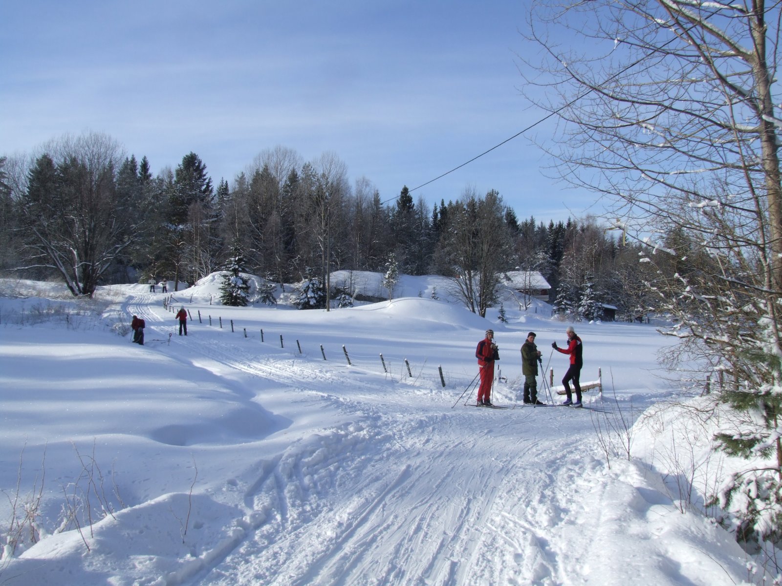 Skiløpere ved Ødemørk