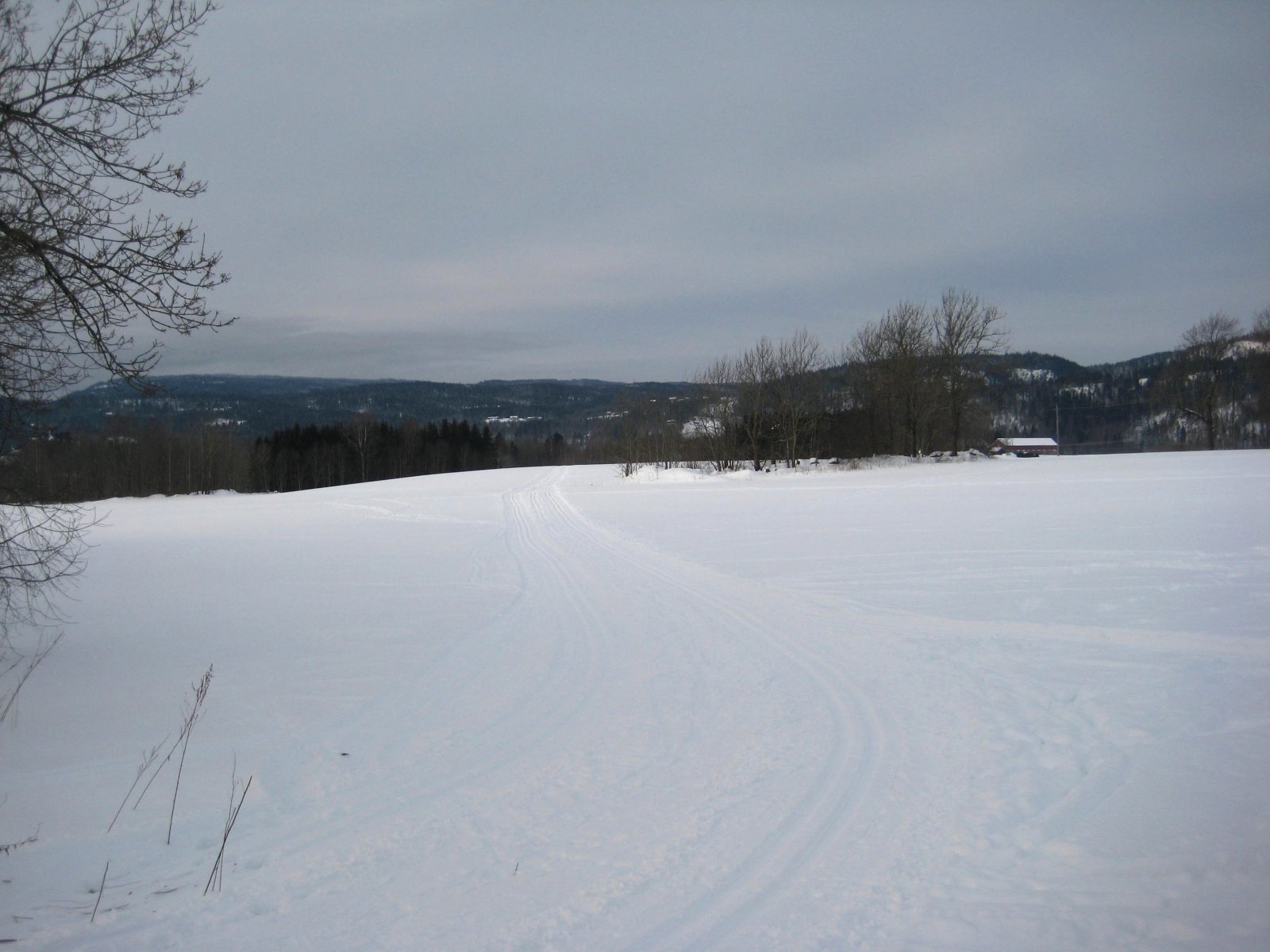 Skiløypa ut fra Tanum kirke