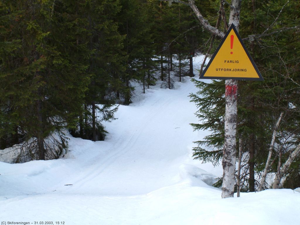 Skiløyper har også fareskilt!