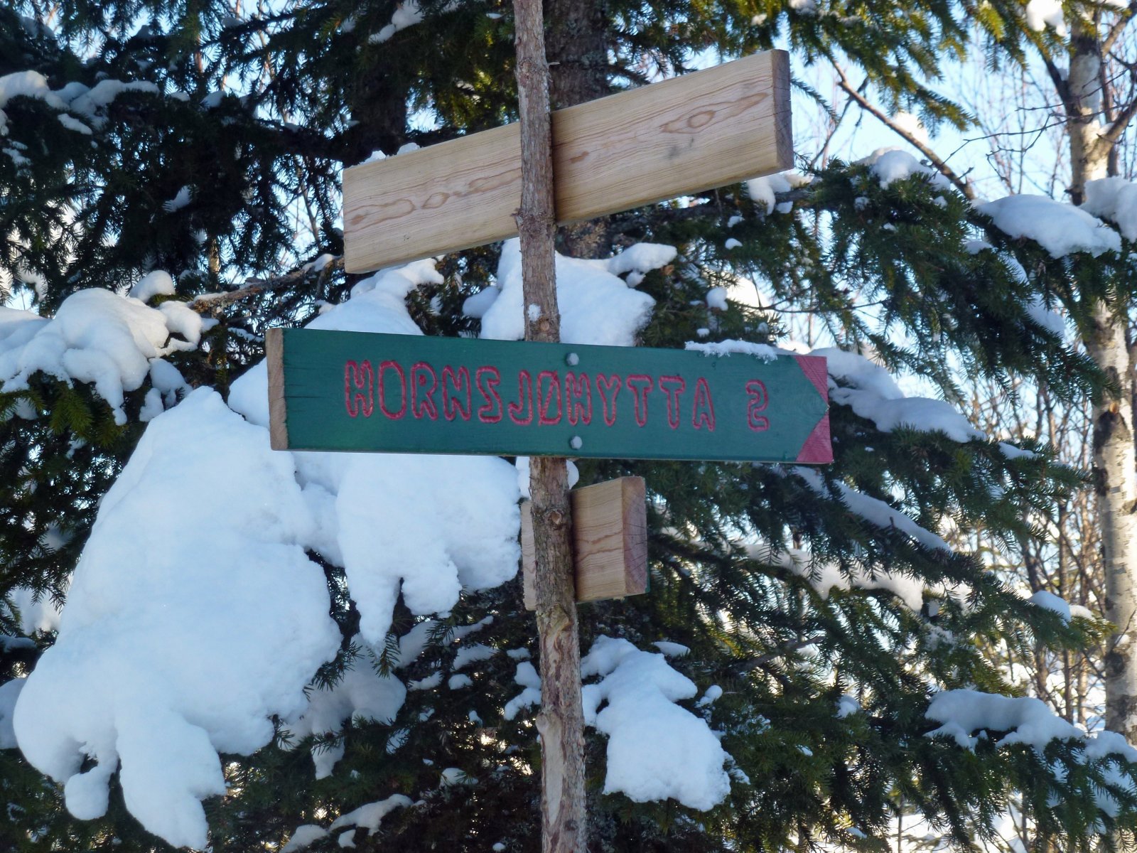 Skilt ved Kjønstadlistua