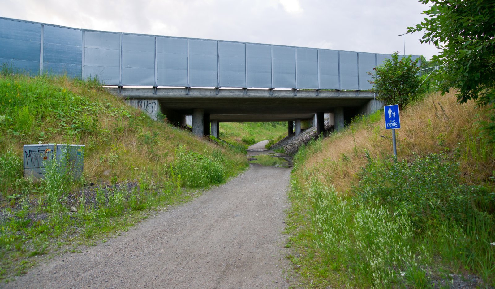 Skjermet fra hovedveien