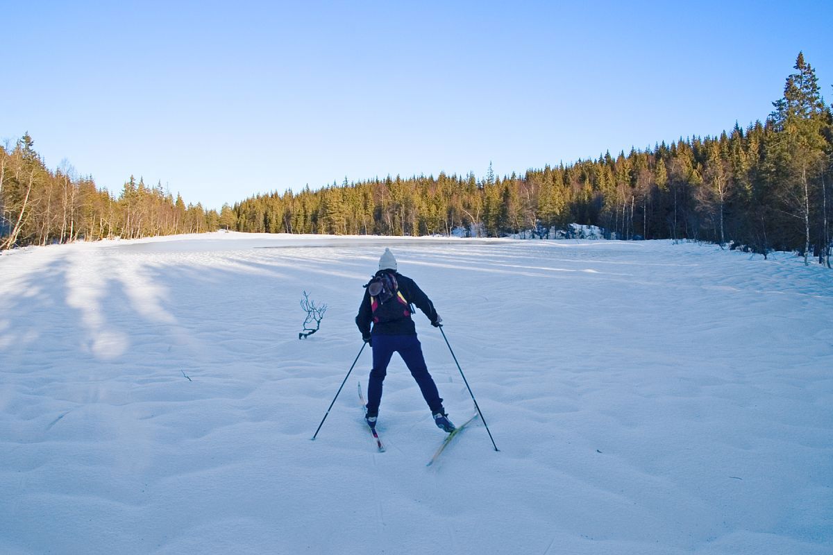 Skøytetak på Sakromstjern