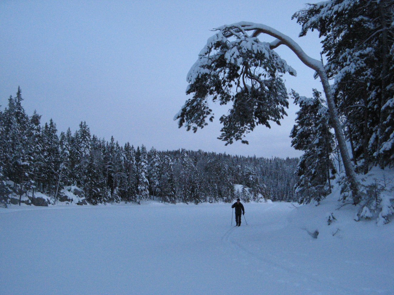 Skumring på Søndre Krokvann