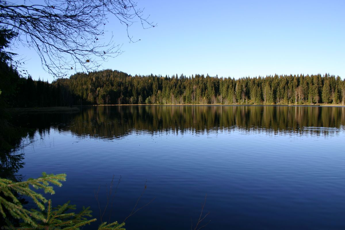 Snart solnedgang ved Abborvann