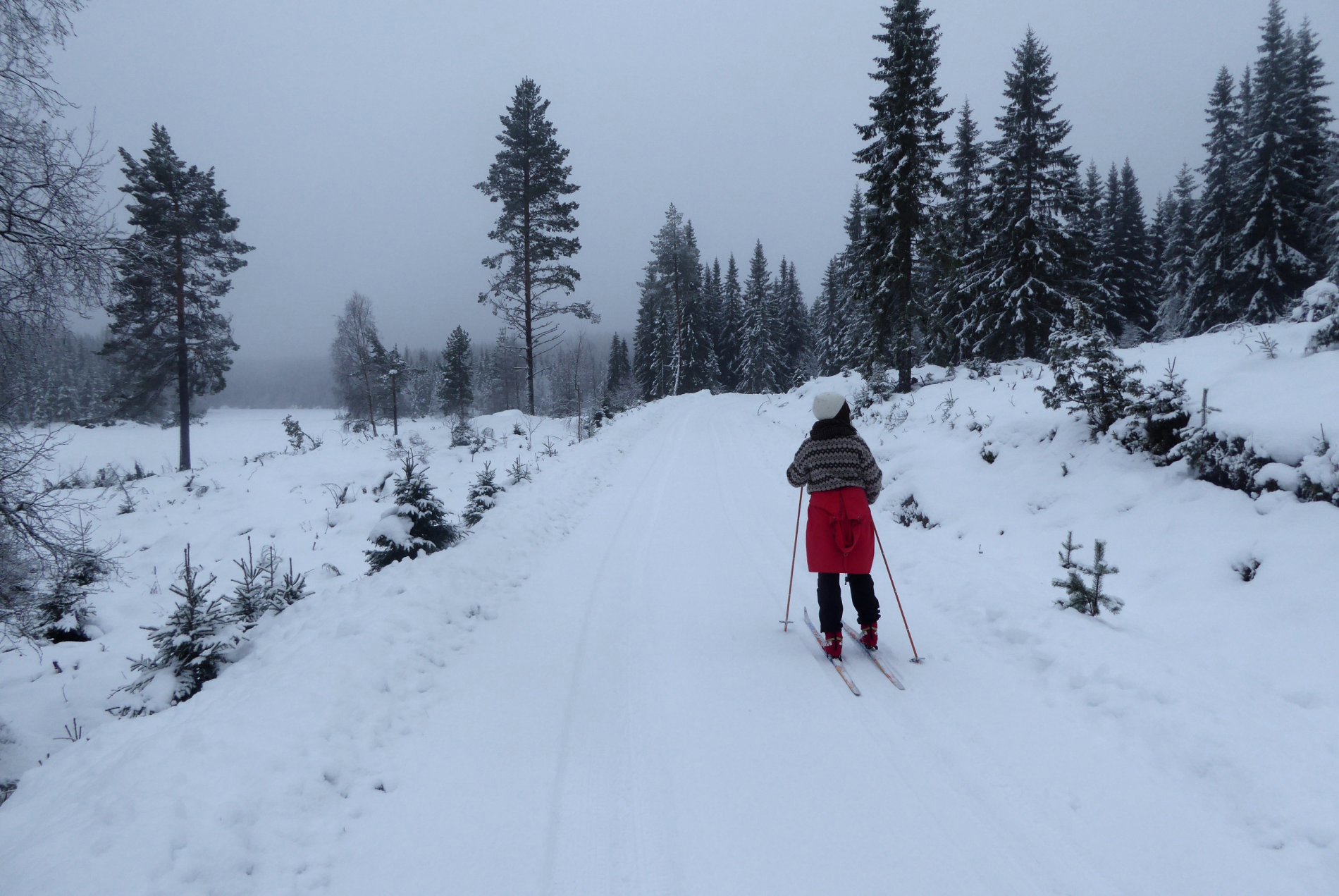 Snø i høyden i Feiring