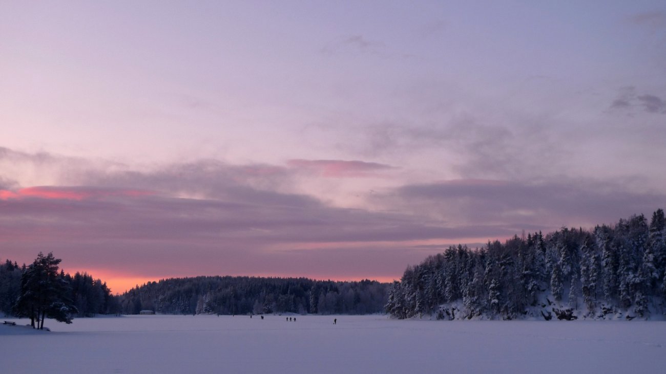 Solnedgang over Nøklevann