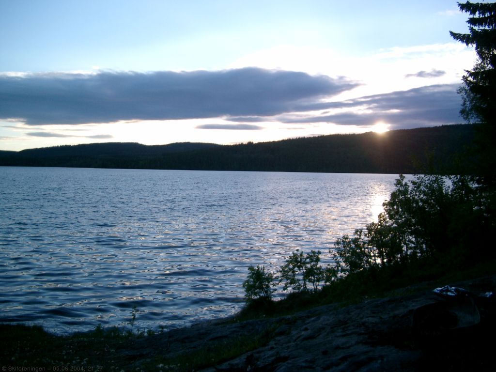 Solnedgang over Store Sandungen