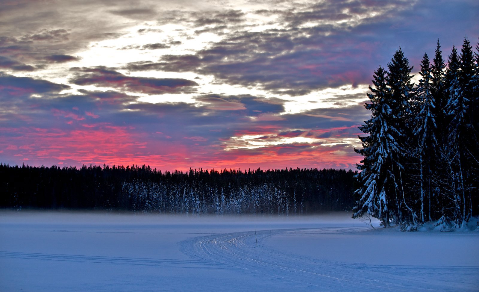 Solnedgang ved Store Sandungen