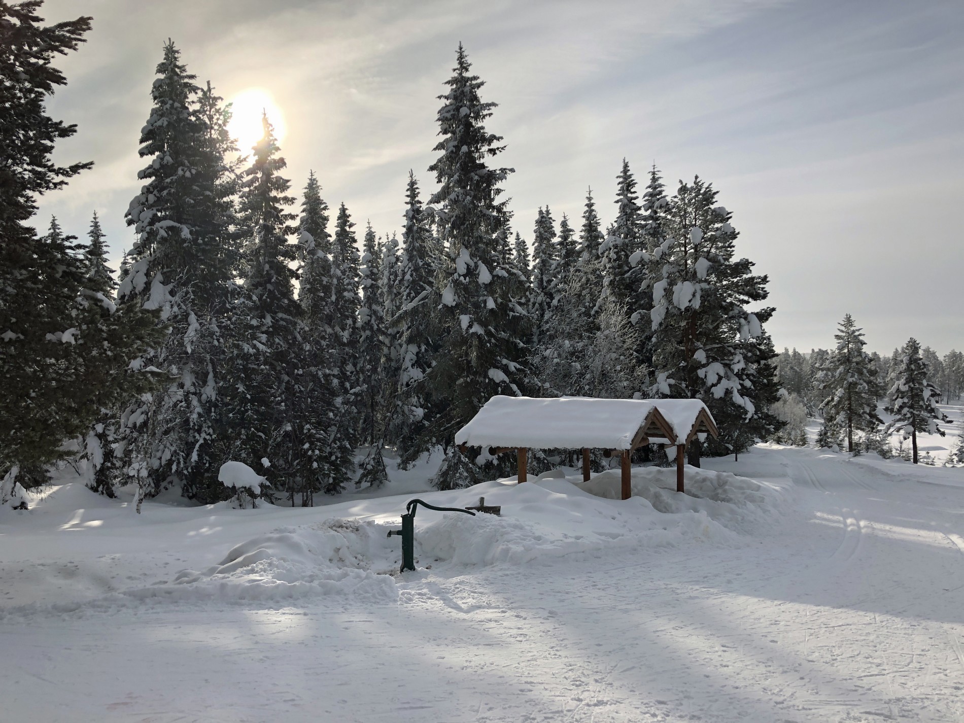 Soloppgang på Mæhlumsetra