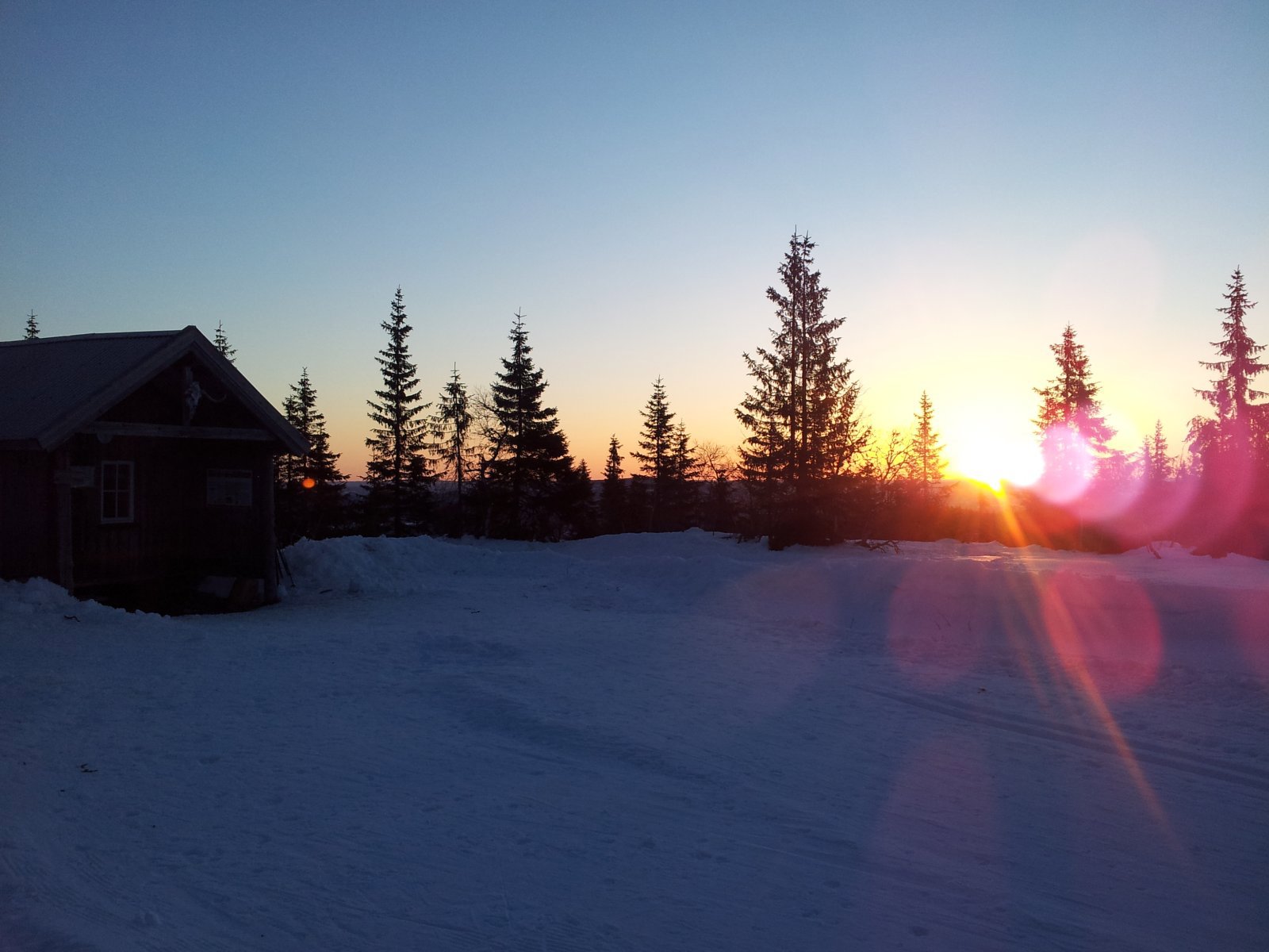 Soloppgang ved Marifjellshytta