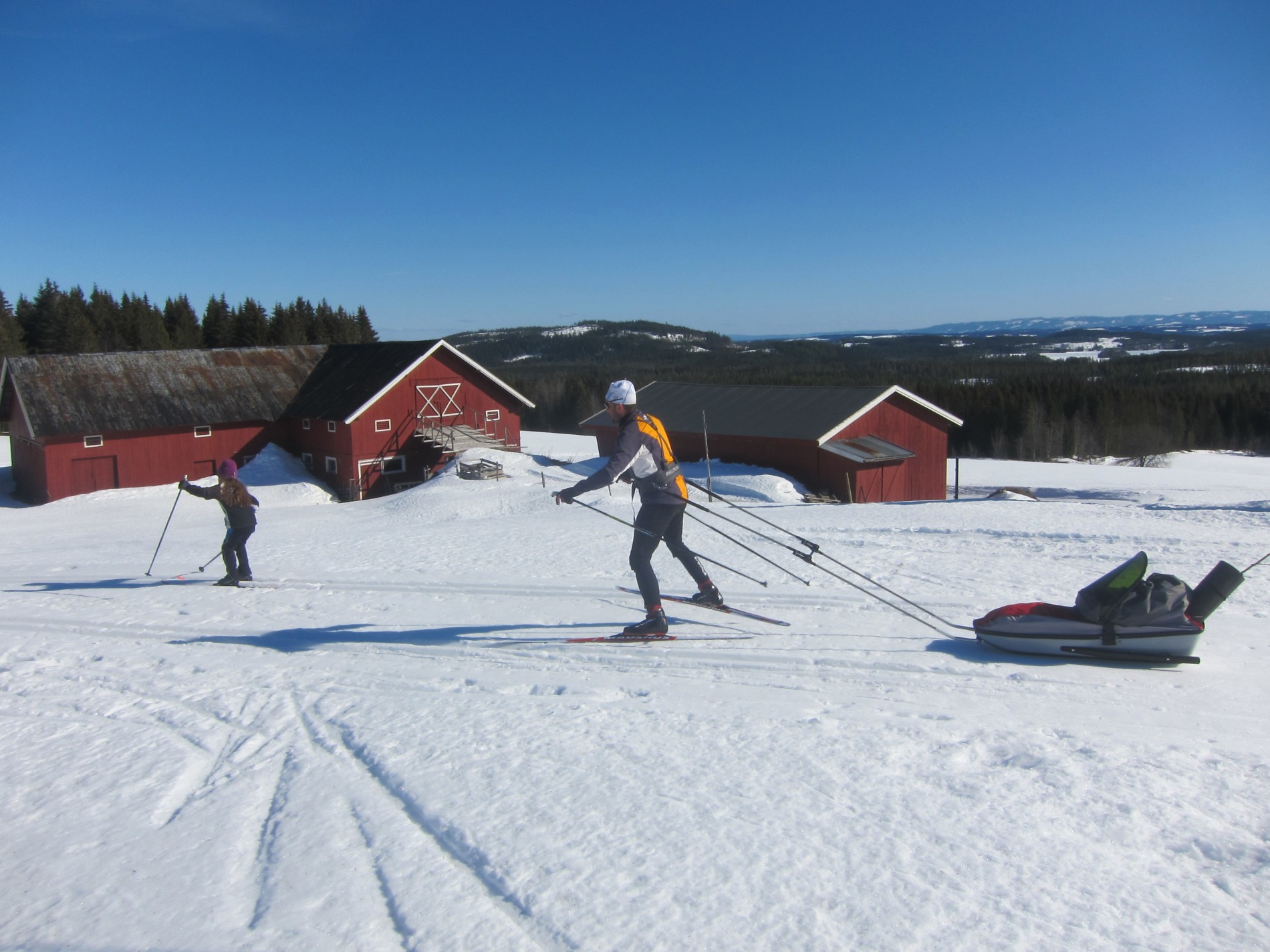 Solskinnstur ved Vesterås på Vardalsåsen