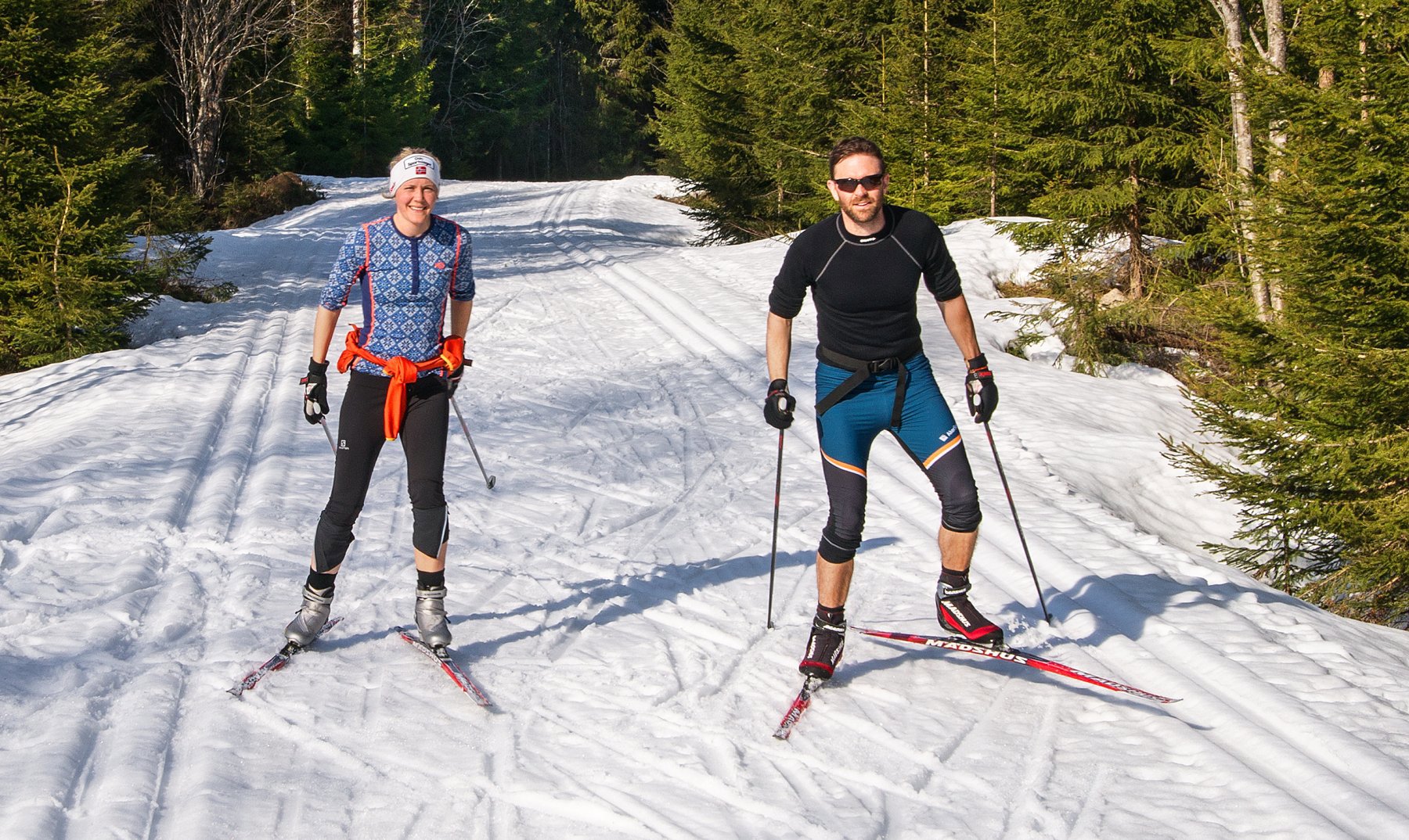 Solskøyting på Grønlandsveien
