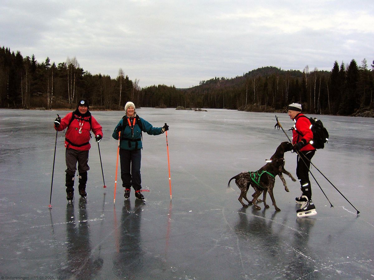 Stålis på Mønevann