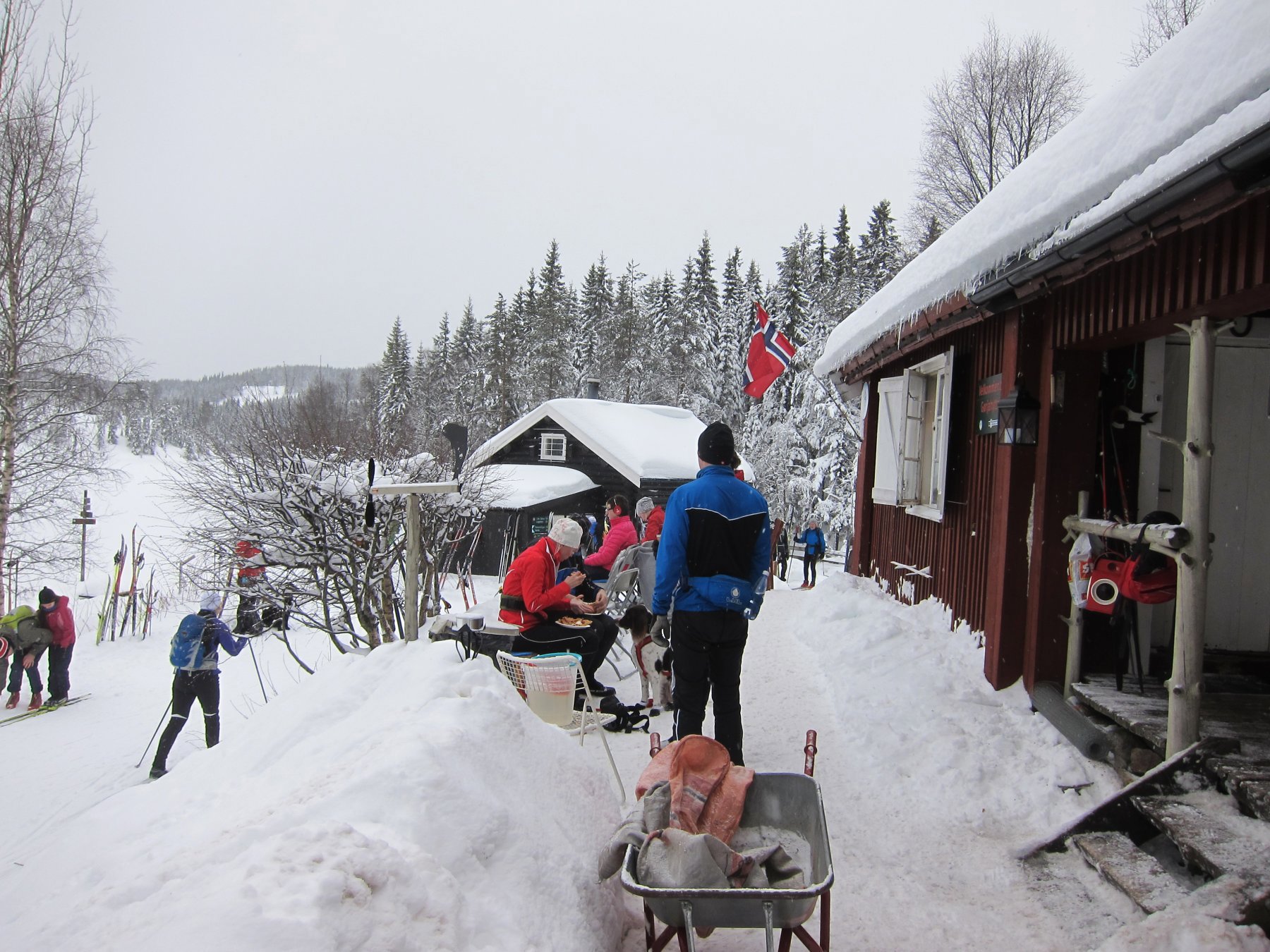 Stor trafikk på Gørjahytta