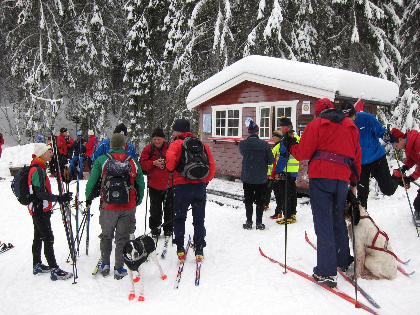 Stor trafikk ved Rastebua