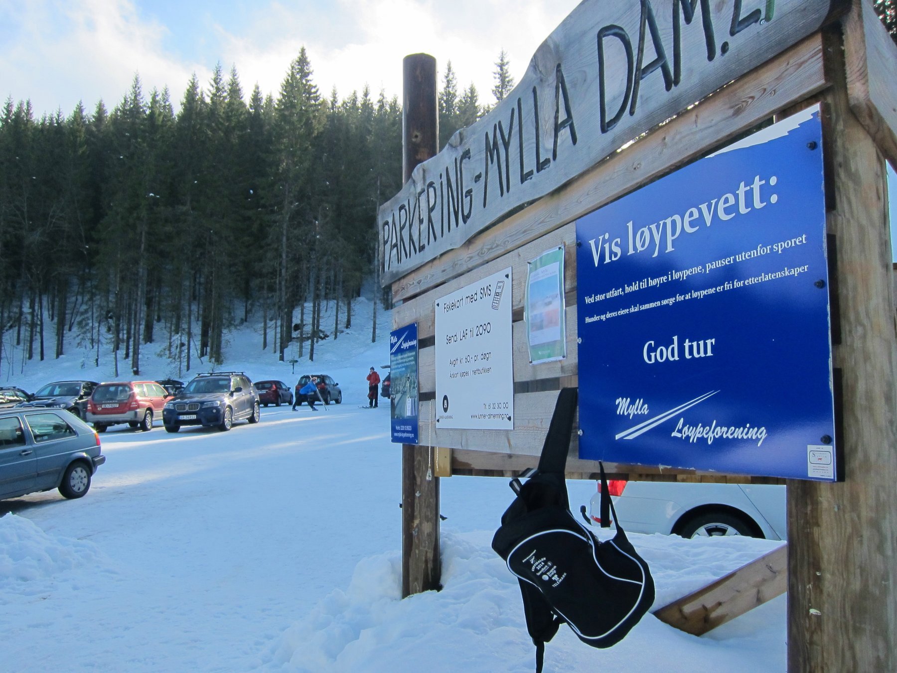 Stor utfart fra Myllsdammen