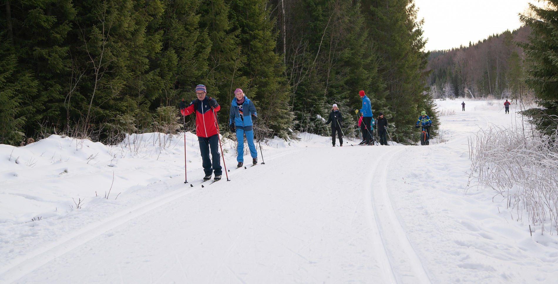 Stor utfart på Lyfjellveien