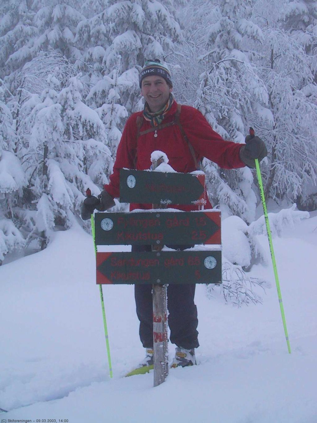 Store snømengder på Kikuttoppen
