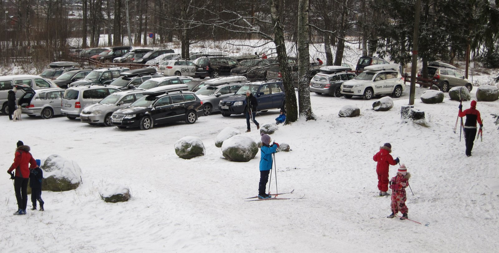 Stort oppmøte på Fossum i dag