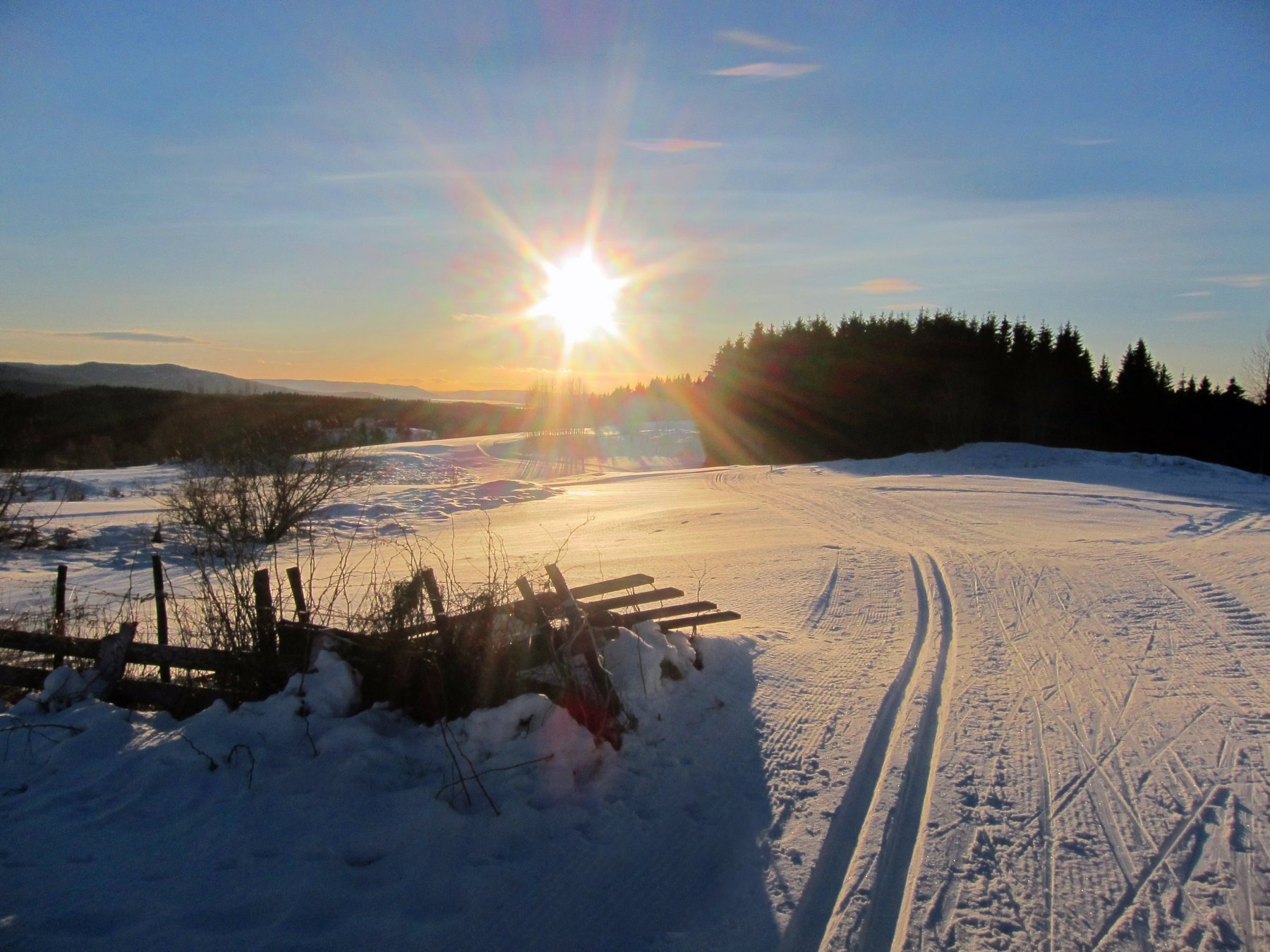 Strålende dag på Hadeland