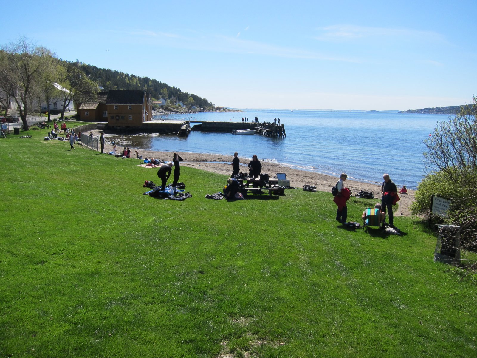 Strålende maidag i Hvitsten