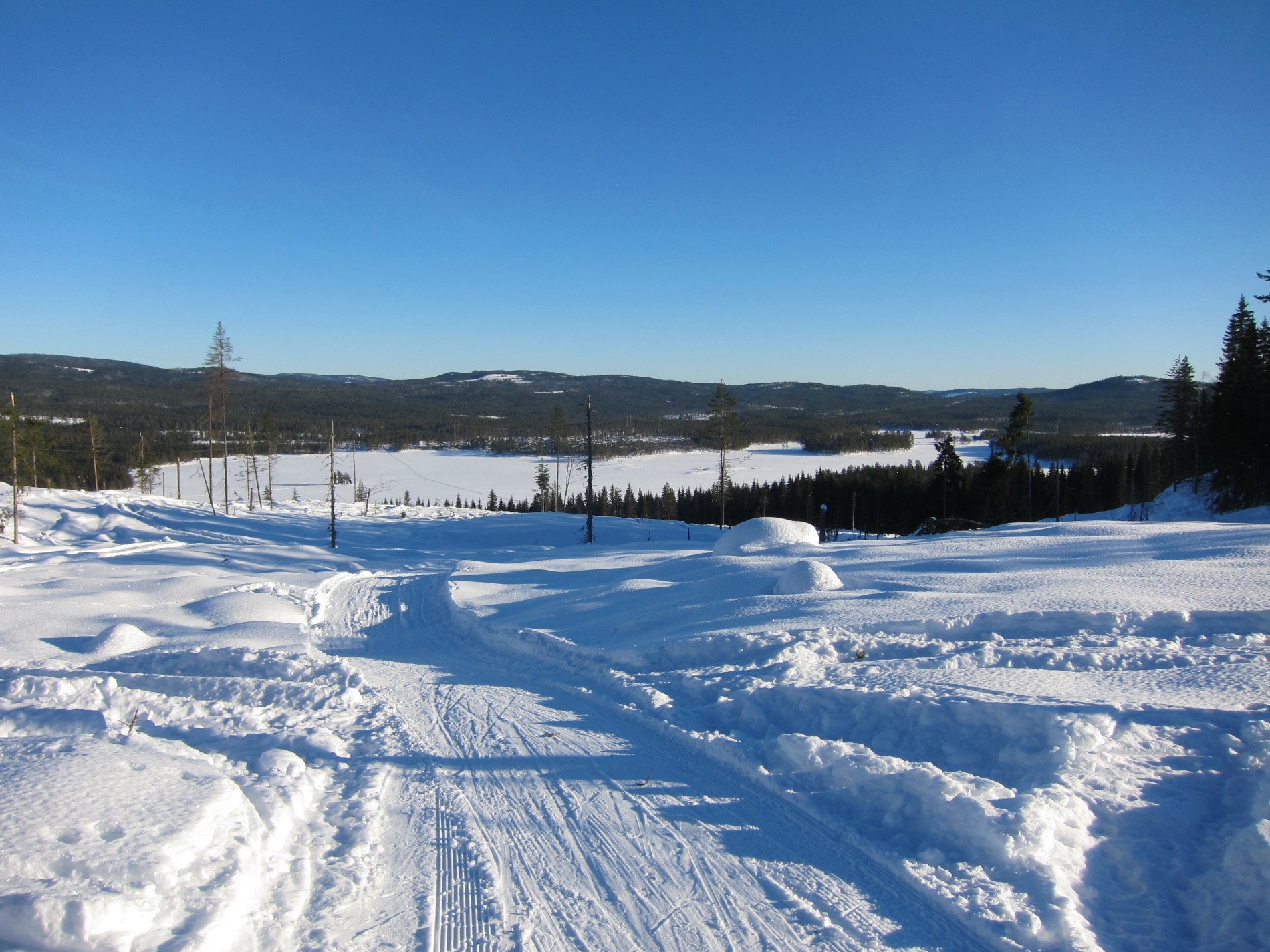 Strålende utsikt mot Våja