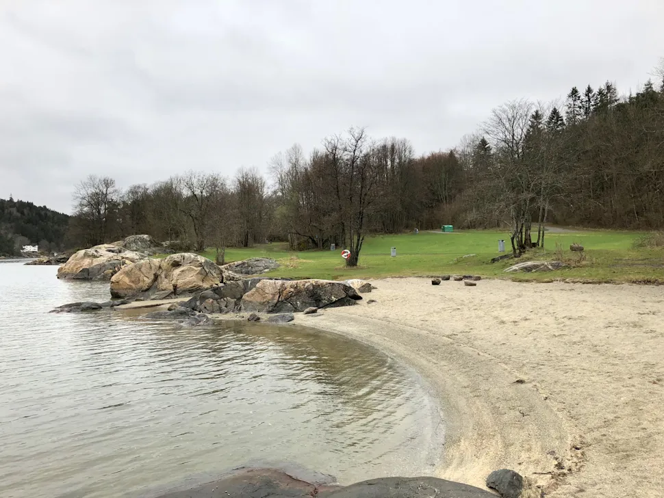 Strand ved Breivoll friområde