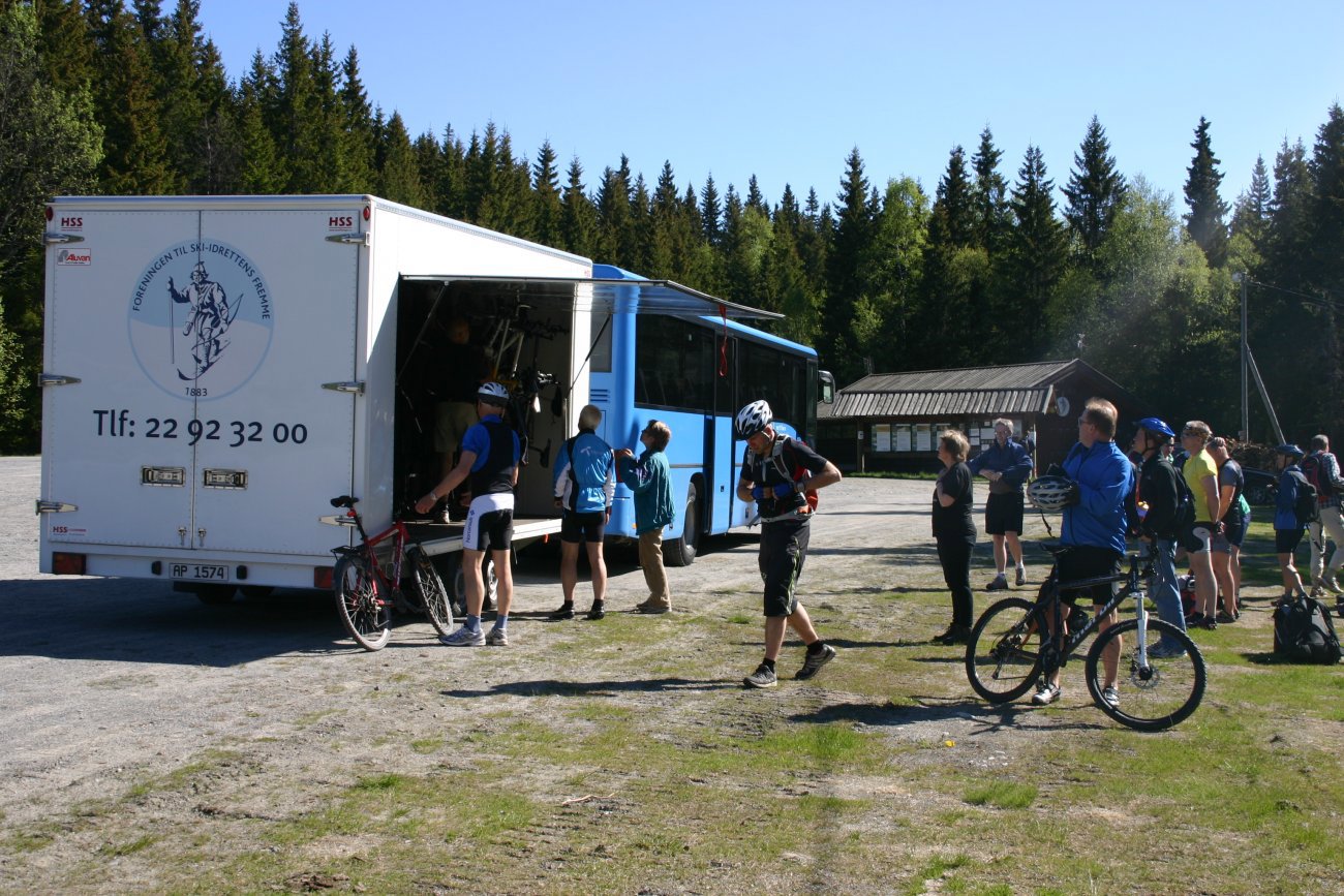 Sykkelbuss på Ringkollen