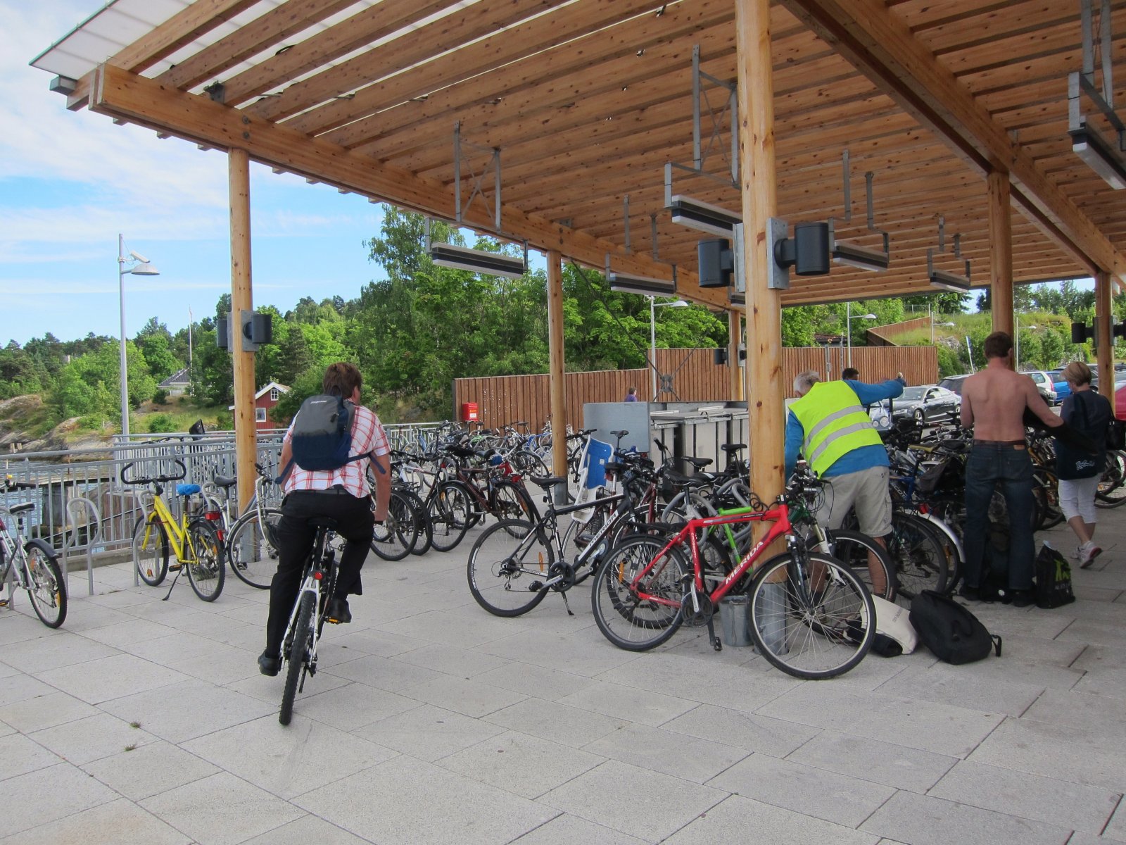 Sykkelplass på Nesoddtangen