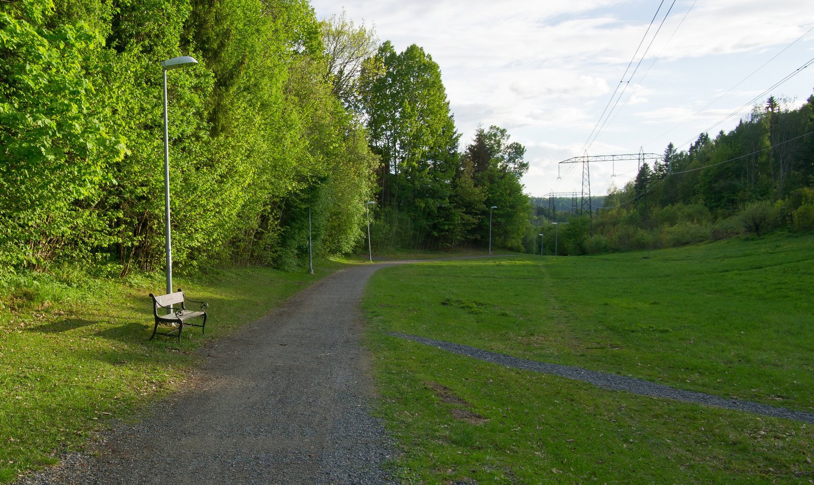 Sykkelruten mellom Sandvika og Valler