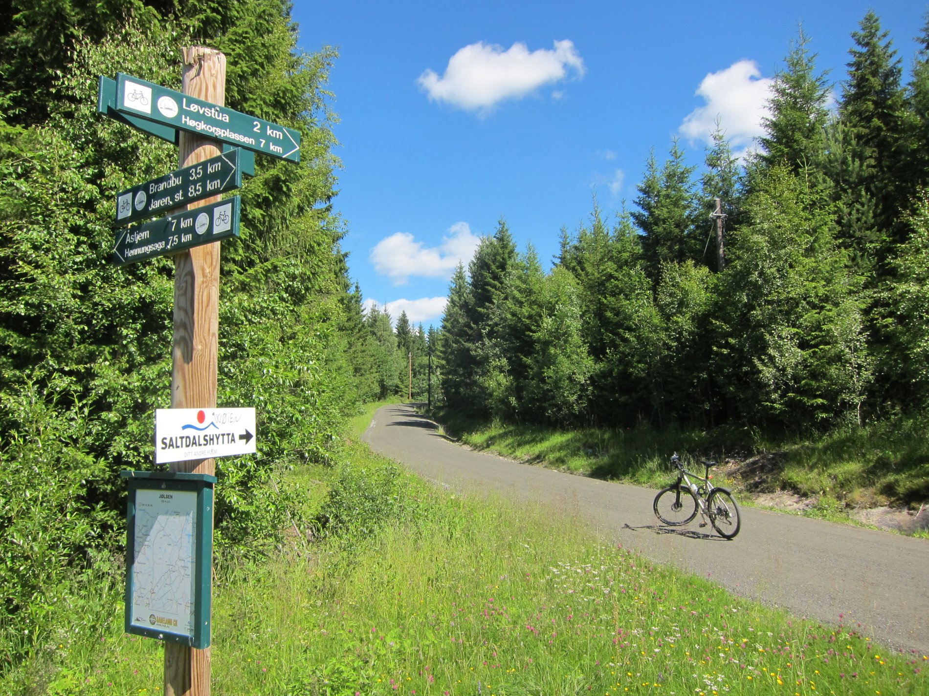Sykkelskilt på Jølsen
