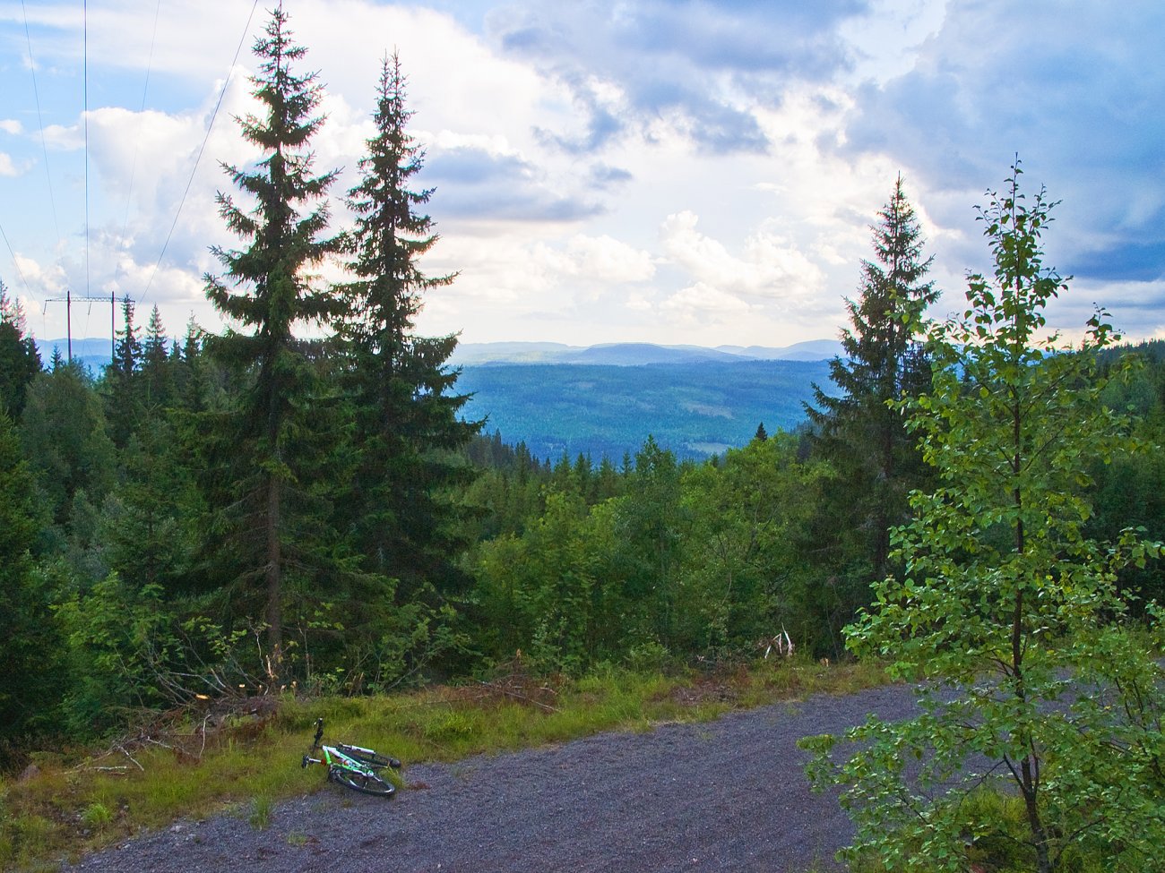 Sykkelstopp ved grensen