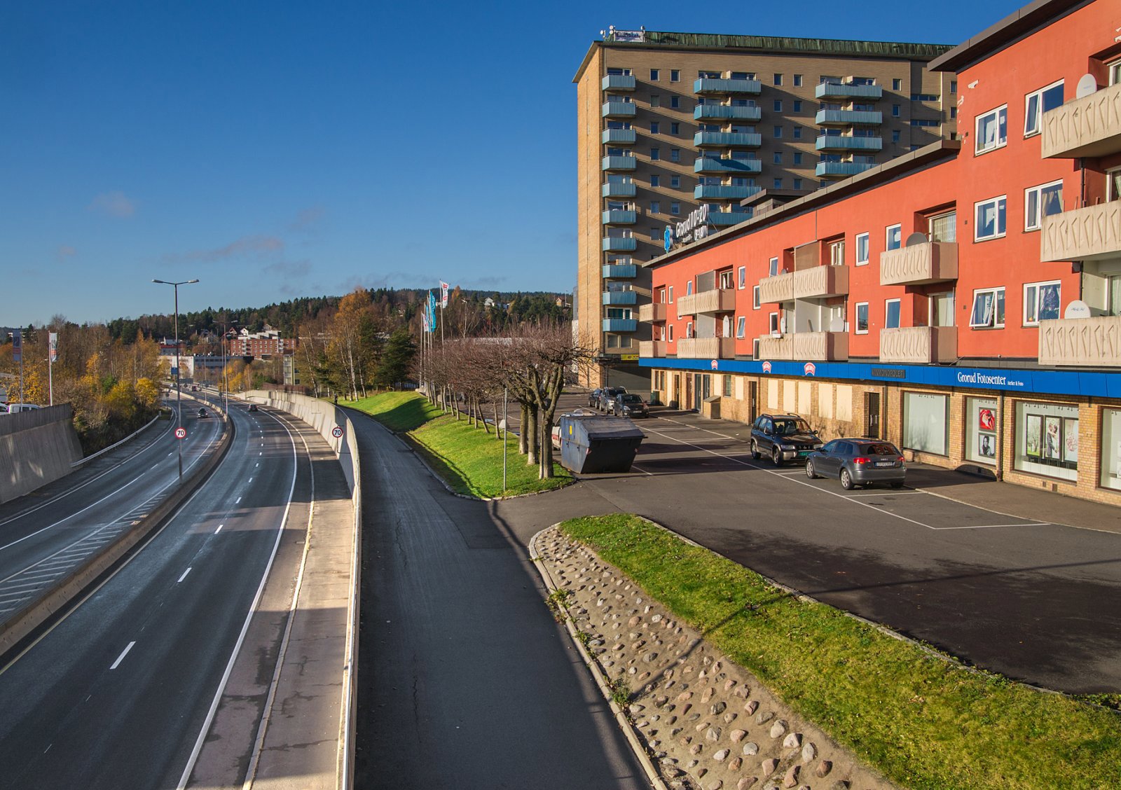 Sykkelvei ved Grorud