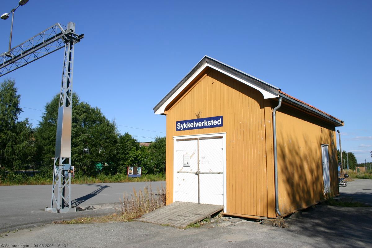 Sykkelverksted på stasjonen