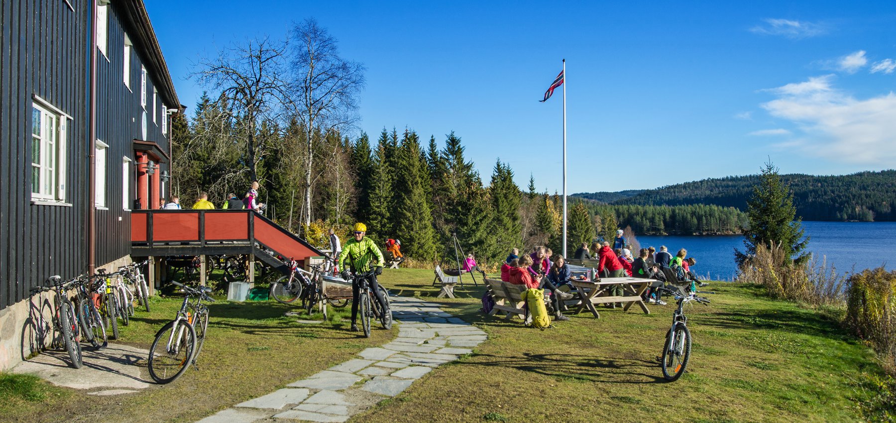 Syklistene inntok Kikut i dag