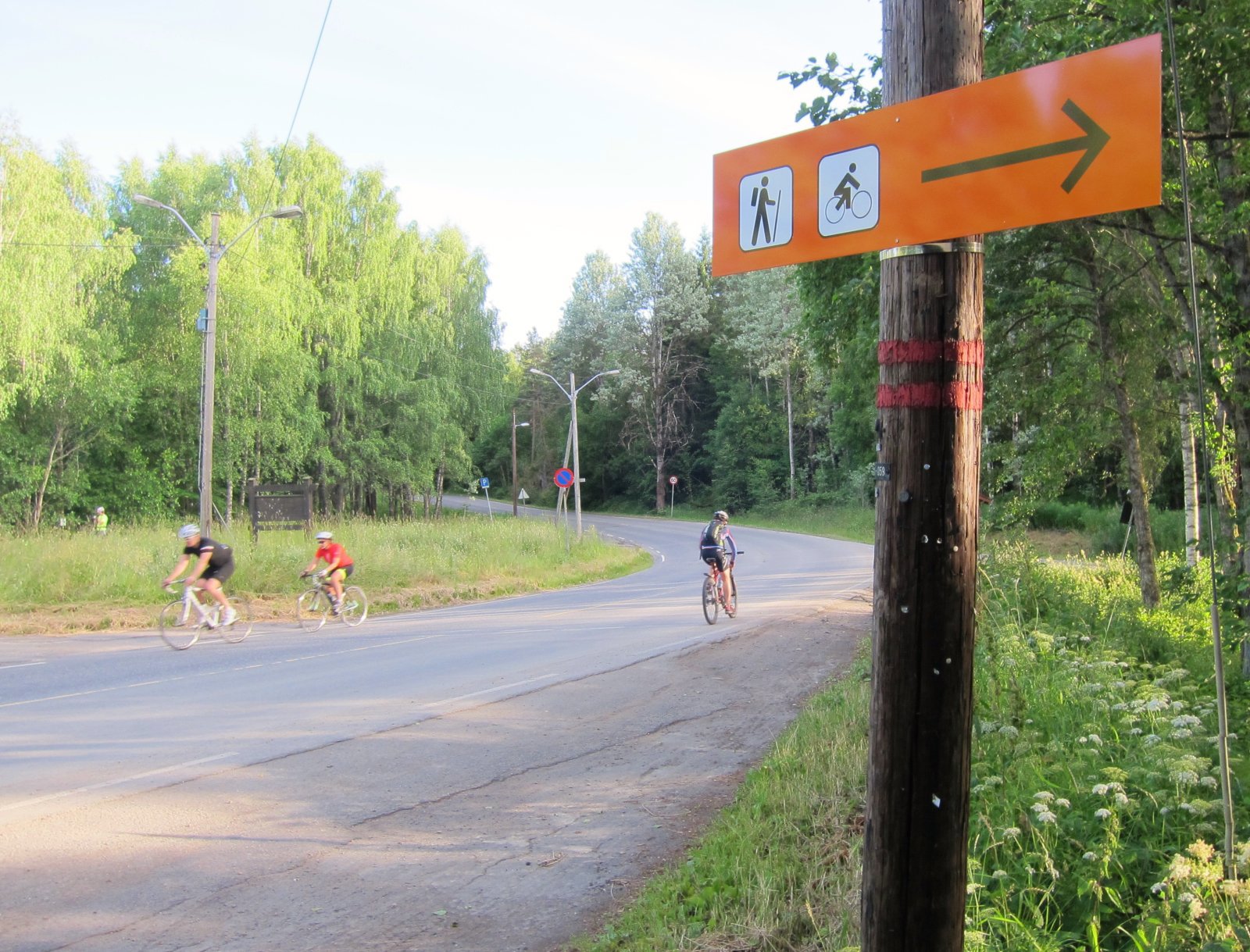 Syklister ved Hammeren