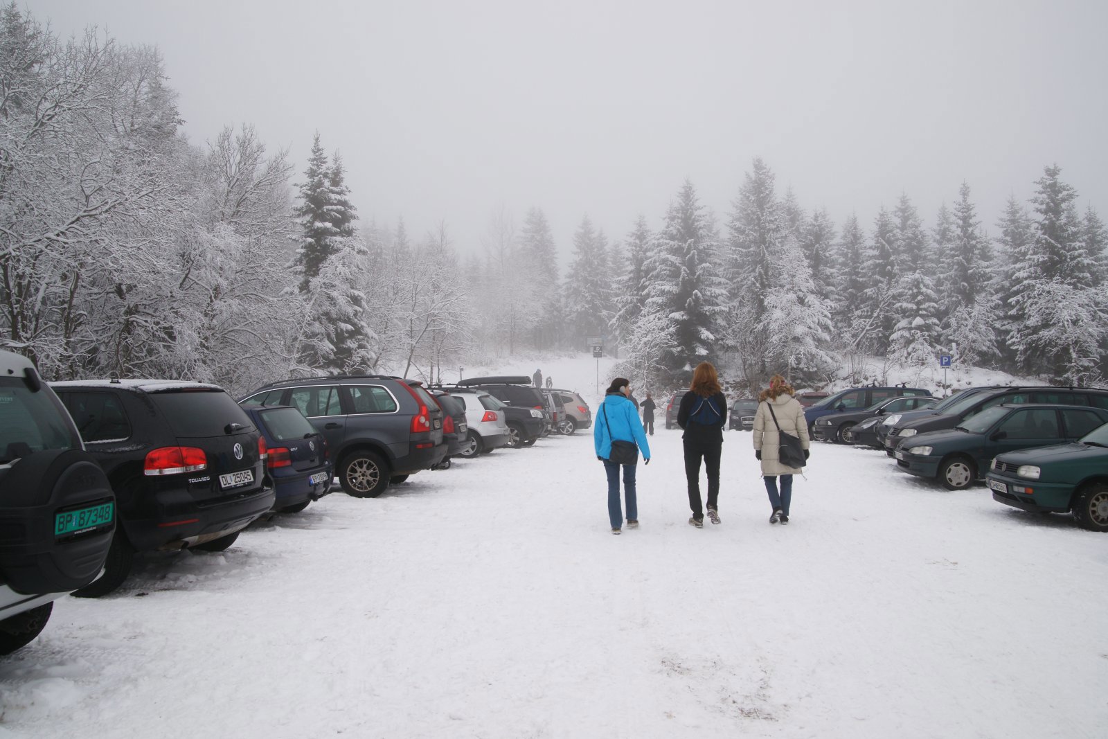 Tåke, men stor utfart fra Frognerseteren