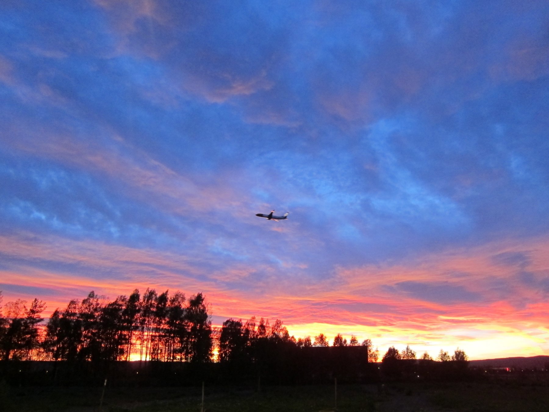 Til værs i solnedgangen