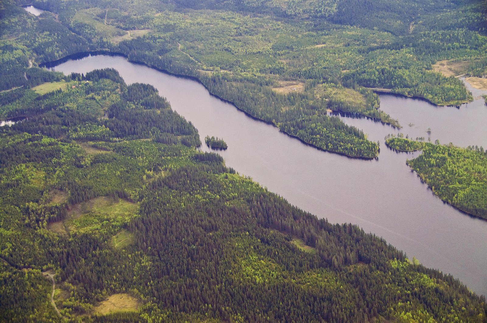 Tisjøen sett fra luften