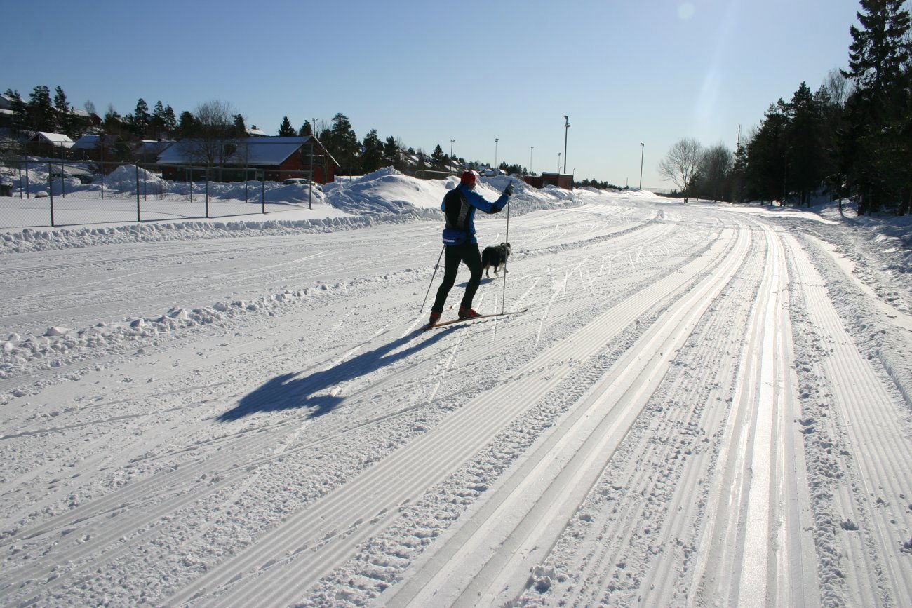 Treningstur i idrettsparken